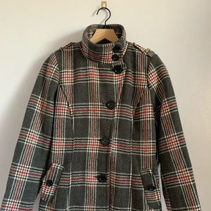 Forever 21 • Grey Plaid Coat
